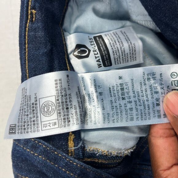 Levis Womens Utility Denim Overalls Blue Jumpsuit 90s Y2K Retro Streetwear 28 4 - Picture 10 of 12